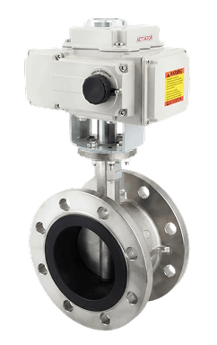 Electric On/Off Flanged Butterfly Valve